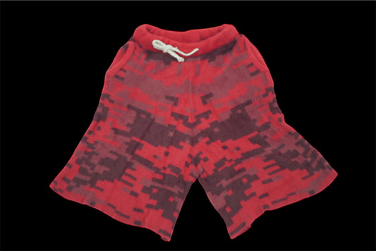 Mohair Camo shorts (red)